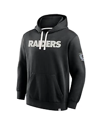 Fanatics Men's Black Las Vegas Raiders New Horizons Heritage Pullover Hoodie