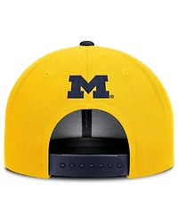 Jordan Men's Maize/Navy Michigan Wolverines 2025 On-field Patch Pro Dri-fit Snapback Hat