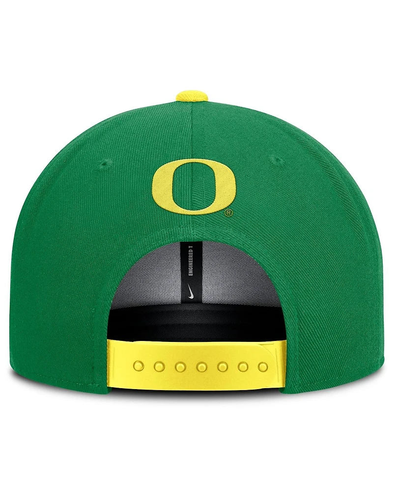 Nike Men's Green/Yellow Oregon Ducks 2025 On-field Patch Pro Dri-fit Snapback Hat