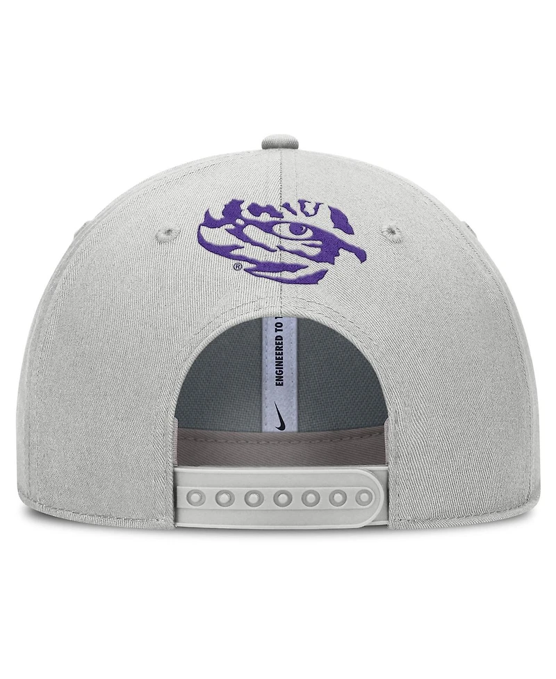 Nike Men's Gray Lsu Tigers 2025 Sideline Dust Pinched Rise Adjustable Hat