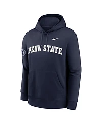 Nike Men's Navy Penn State Nittany Lions 2025 Sideline Club Fleece Pullover Hoodie
