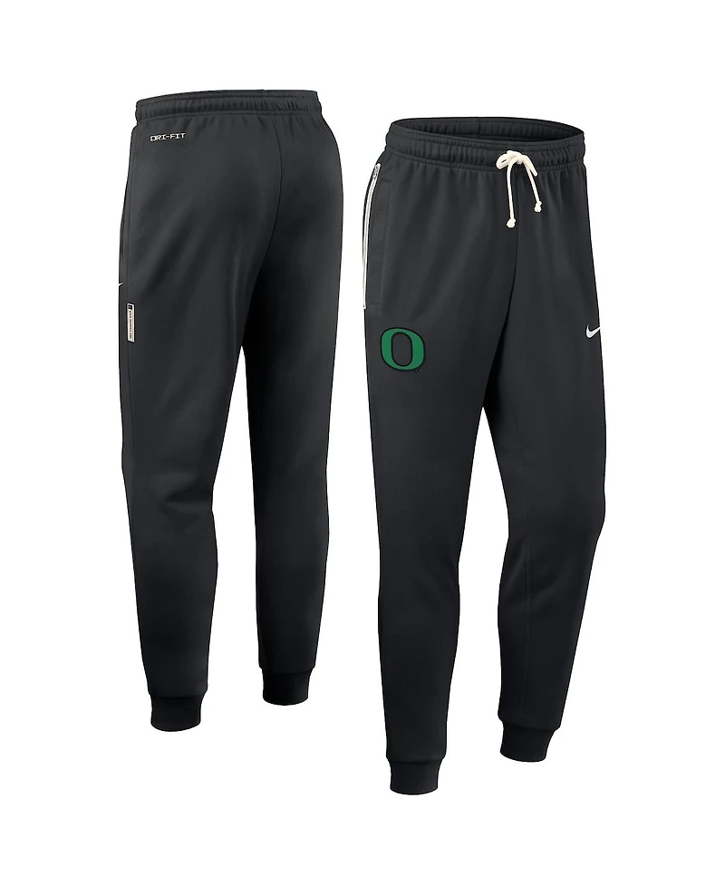 Nike Men's Black Oregon Ducks 2025 Sideline Standard Issue Dri-fit Taper Pants