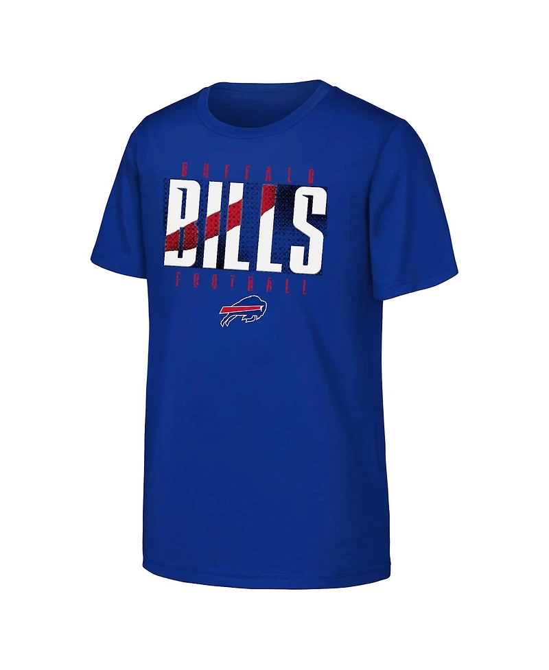 Outerstuff Big Boys and Girls Royal Buffalo Bills Posterize T-Shirt