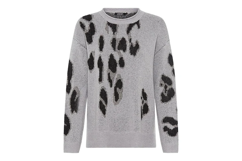 Olsen Women's Abstract Leo Sweater