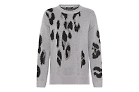 Olsen Women's Abstract Leo Sweater