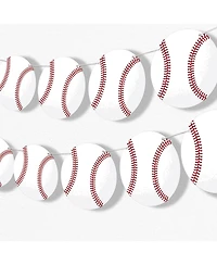 Big Dot of Happiness Baseball Garland Banner, 30 Feet of Cord, 15 Double-Sided Baseballs