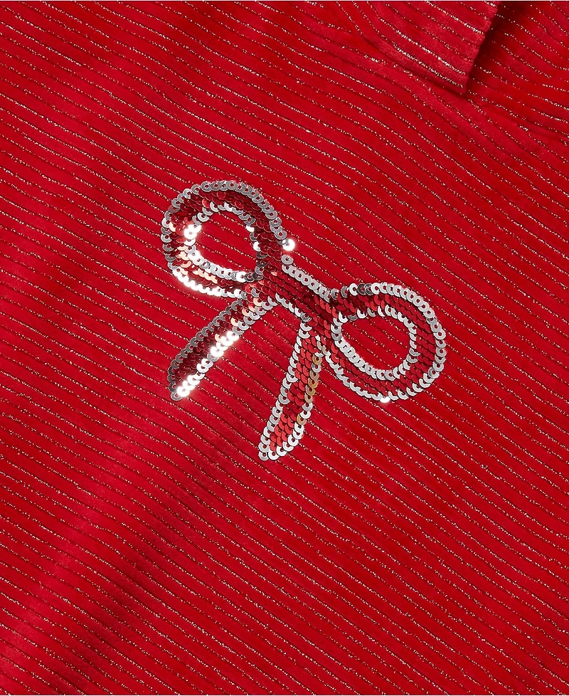 Lands' End Girls Velour Hoodie Sweatshirt