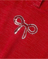 Lands' End Girls Velour Hoodie Sweatshirt