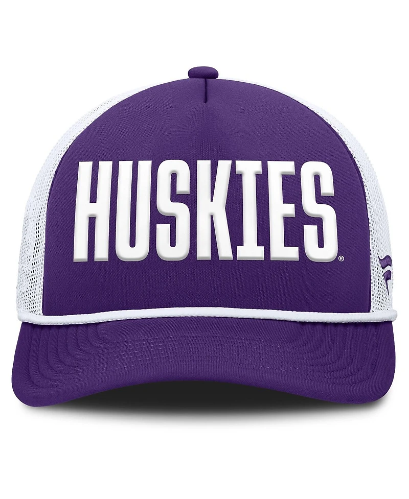 Fanatics Men's Purple Washington Huskies Dutch Foam Front Adjustable Trucker Hat