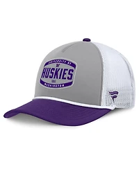 Fanatics Men's Gray/Purple Washington Huskies Course Foam-Front Adjustable Trucker Hat