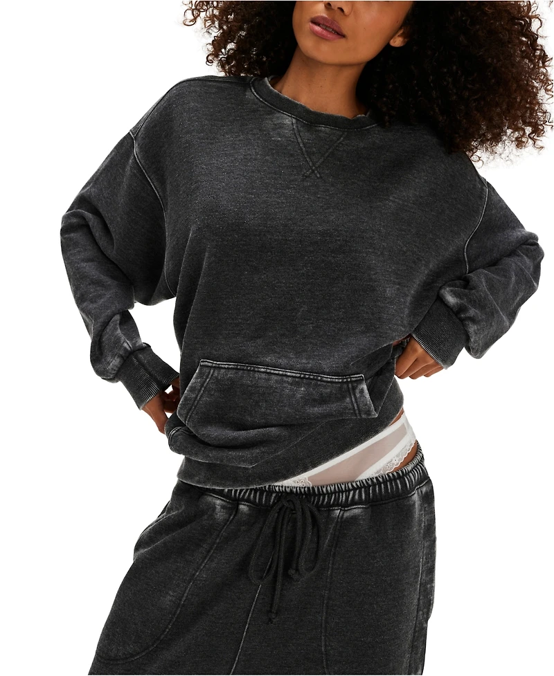 Free People Women's Oversized Long Sleeve Sweatshirt