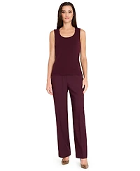 Tahari Asl Women's Scoop Neck Tank Sweater
