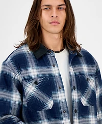 Sun + Stone Men's Rodgers Long-Sleeve Snap-Front Plaid Shirt Jacket, Macy's Exclusive