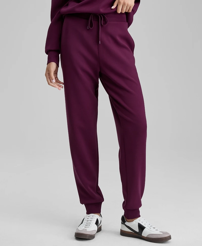 And Now This Petite Ribbed Relaxed Fit Joggers, Macy's Exclusive