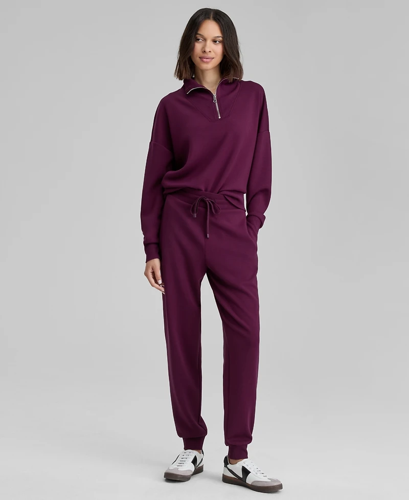 And Now This Petite Quarter-Zip Long Sleeve Top, Macy's Exclusive