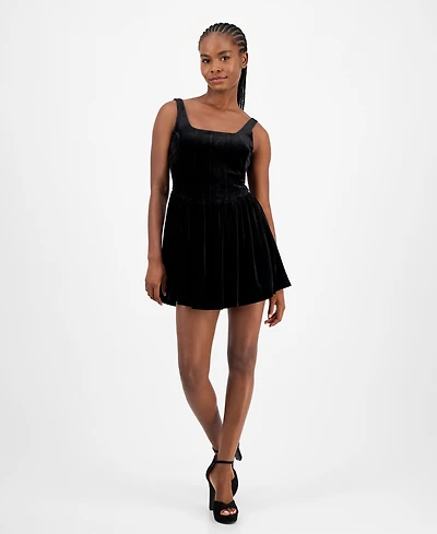 And Now This Women's Velvet Corset Mini Dress, Macy's Exclusive