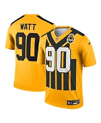 Nike Men's T.j. Watt Gold Pittsburgh Steelers Alternate 1933 Throwback Legend Player Performance Jersey
