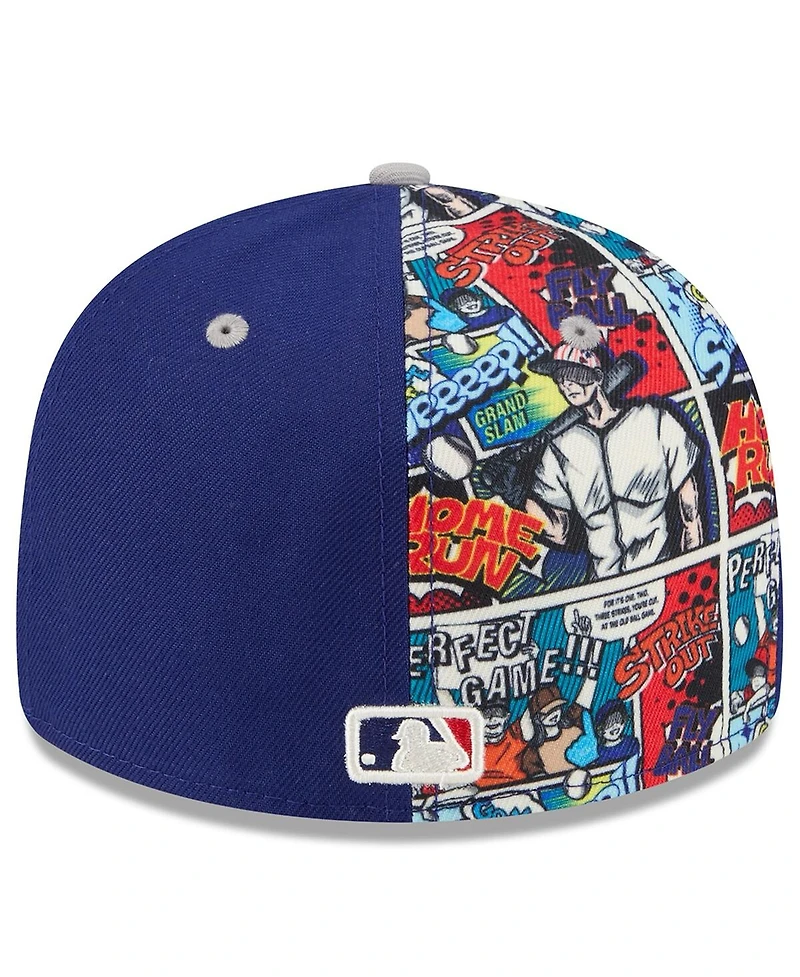 New Era Men's Royal/Gray Los Angeles Dodgers 2025 Mlb Diamond Hero Edition Low Profile 59FIFTY Fitted Hat