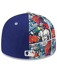 New Era Men's Royal/Gray Los Angeles Dodgers 2025 Mlb Diamond Hero Edition Low Profile 59FIFTY Fitted Hat