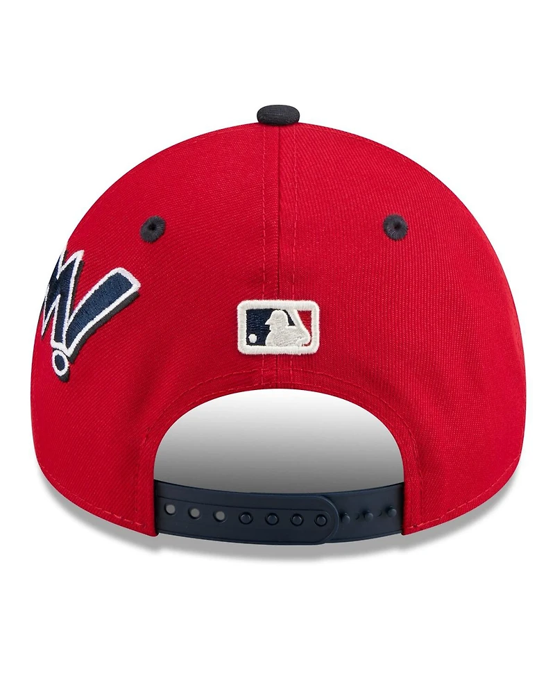 New Era Big Boys and Girls Red/Navy St. Louis Cardinals 2025 Mlb Diamond Hero Edition A-Frame 9FORTY Adjustable Hat