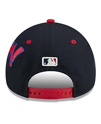 New Era Big Boys and Girls Navy/Red Boston Red Sox 2025 Mlb Diamond Hero Edition A-Frame 9FORTY Adjustable Hat