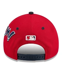 New Era Big Boys and Girls Red/Navy Los Angeles Angels 2025 Mlb Diamond Hero Edition A-Frame 9FORTY Adjustable Hat
