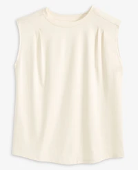 I.n.c. International Concepts Women's Pleated-Shoulder Cap-Sleeve T-Shirt, Macy's Exclusive