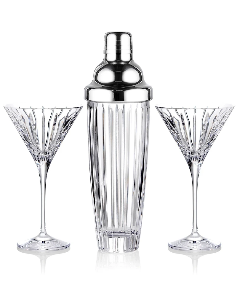 Marquis by Waterford Herald Cocktail Shaker and Martini Glasses, Set of 3