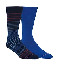 Tommy Hilfiger Men's Dress Crew Socks, 2-Pack