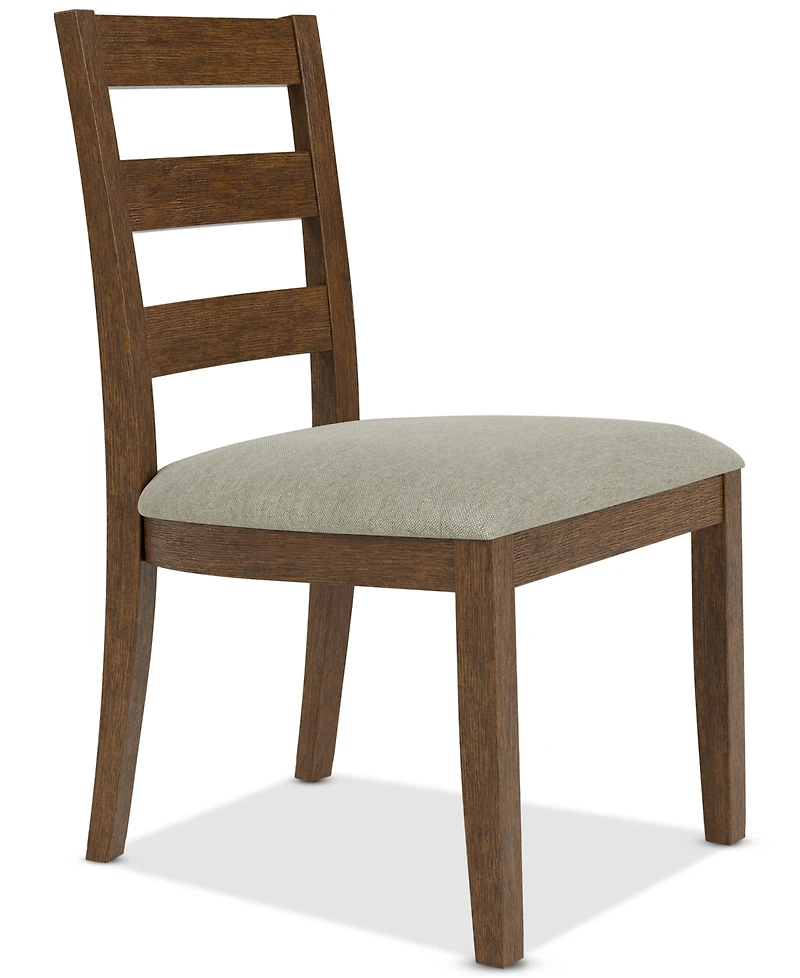 Davie Cracked Oak Ladder Chair