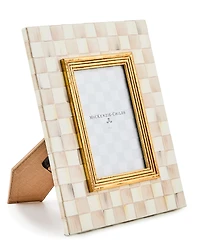 MacKenzie-Childs Mocha Check Frame, 4" x 6"