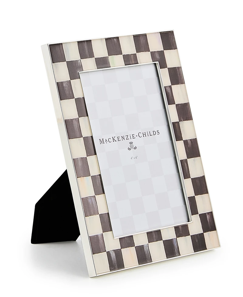 MacKenzie-Childs Courtly Check Silver Plated Frame