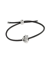 Steve Madden Black Knot Friendship Slider Bracelet