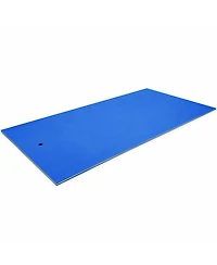 Akiudex Floating Water Pad for 4–6 People with Tether and Storage Straps