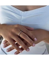 Adornia Fine .925 Sterling Silver Cz Eternity Band Ring