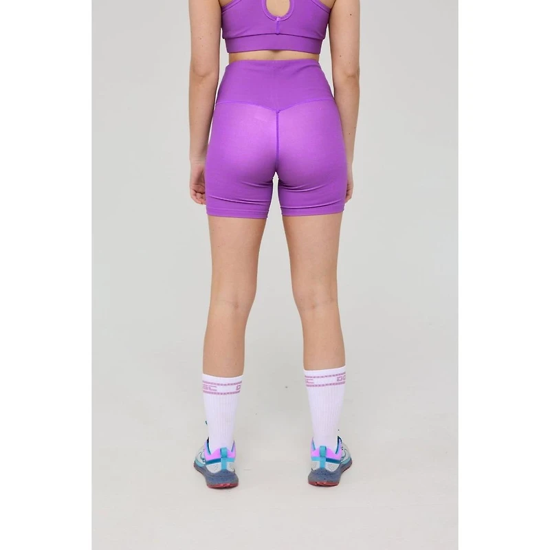Oosc Women's Infinite High Waisted Shorts - Purple