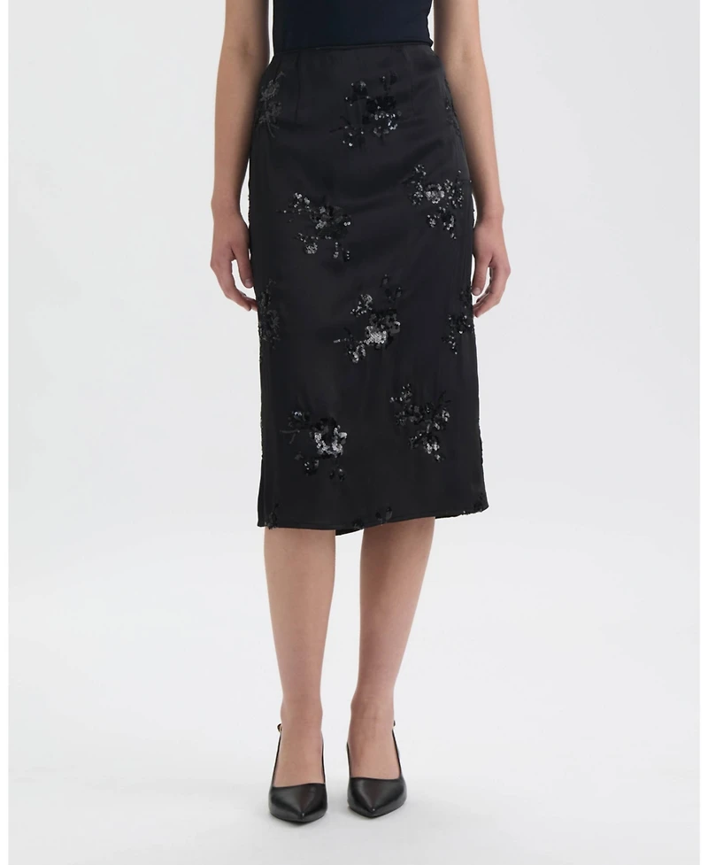 Nvlt Women's Midi Sequin Skirt