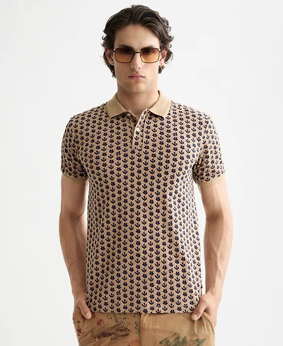 Scotch & Soda Men's All Over Print Polo Shirt