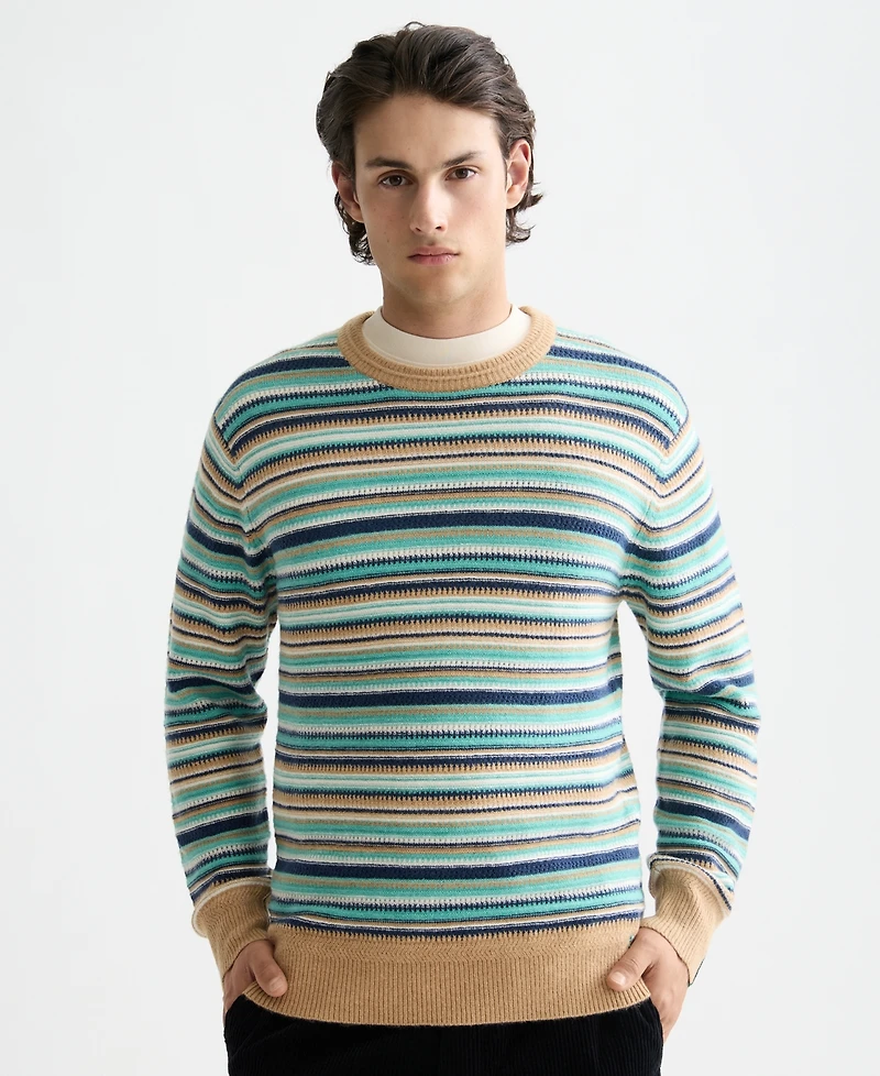 Scotch & Soda Men's Striped Long Sleeve Sweater