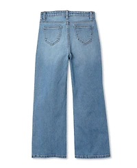 Lands' End Girls Wide Leg Denim Jeans