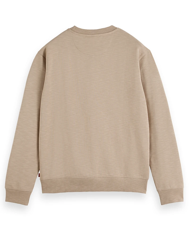 Scotch & Soda Men's Logo Detail Crewneck Sweatshirt