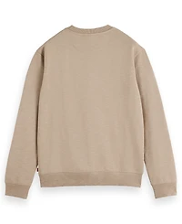 Scotch & Soda Men's Logo Detail Crewneck Sweatshirt