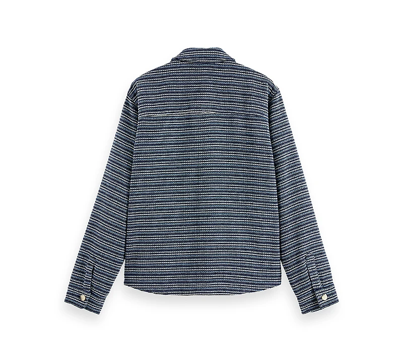 Scotch & Soda Men's Long Sleeve Striped Overshirt