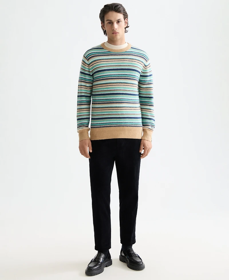 Scotch & Soda Men's Striped Long Sleeve Sweater