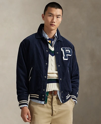 Polo Ralph Lauren Men's Corduroy Letterman Jacket
