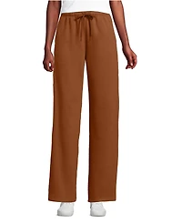 Lands' End Women's Serious Sweats High Rise Relaxed Straight Leg Pants - Set Bottom