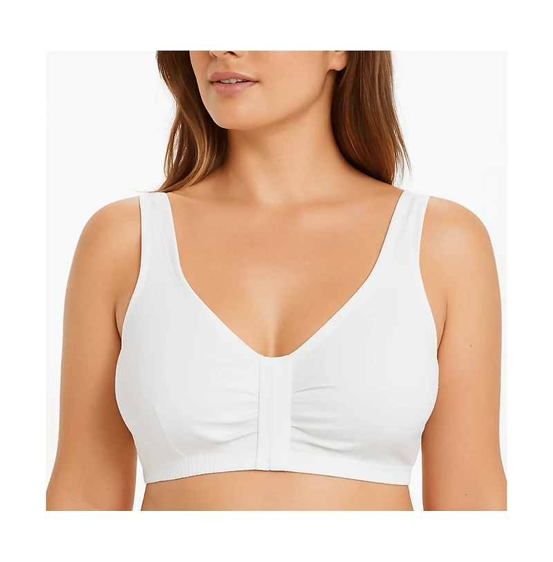 Meadow Women's Ease Cotton Front Closure Bra for Mastectomy