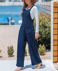 Cupshe Women's Feeling Bubbly Blue Jumpsuit