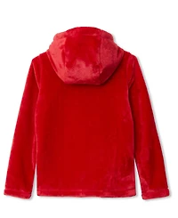 Lands' End Girls Plus Softest Fleece Hoodie