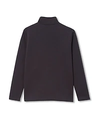 Lands' End Boys Husky Long Sleeve Knit Full Zip Mock Neck Sweatshirt